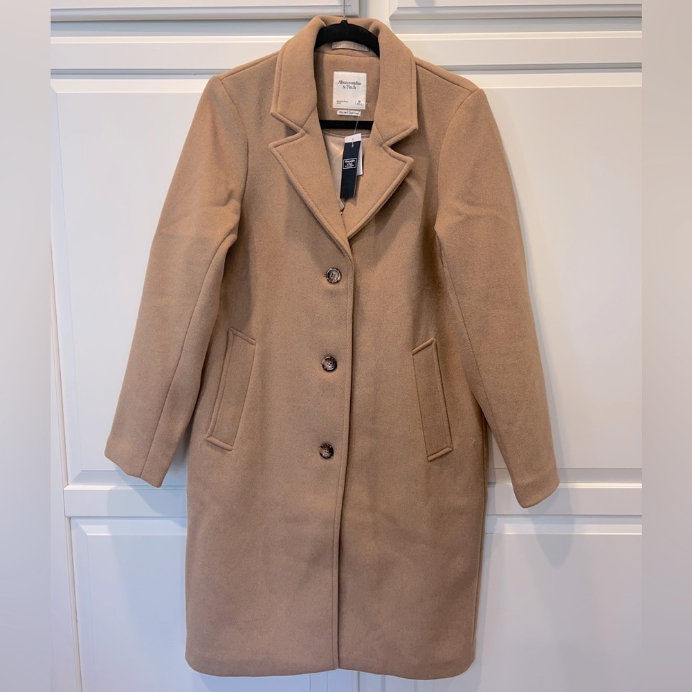 Abercrombie & Fitch Wool-Blend Dad Coat | Size M